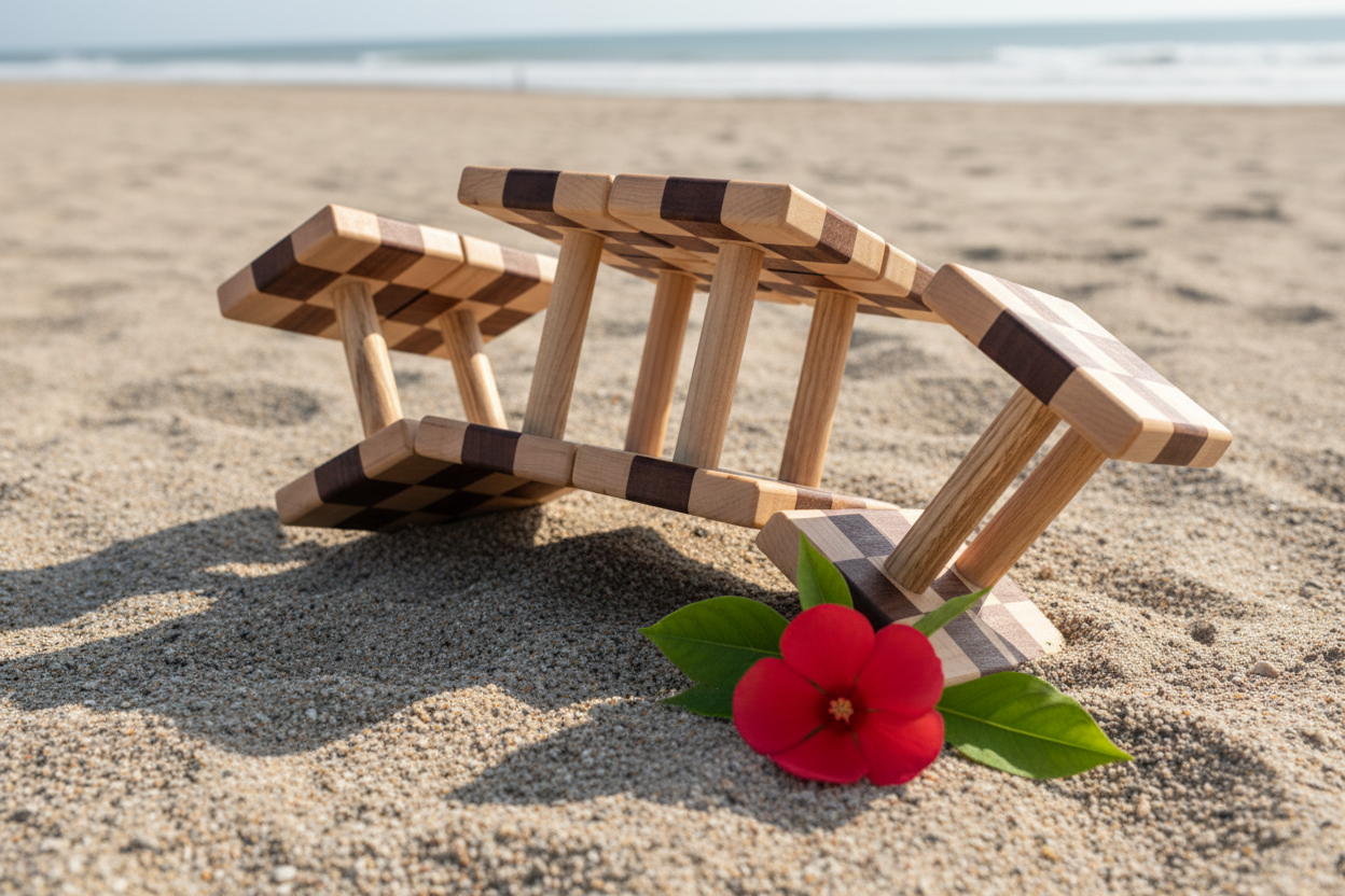 Single Bar Scent Article 7 Units Checker Board Curly Maple and Mahogany