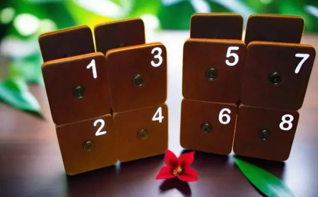 Leather Scent Articles Multi Color 6 Units Board Working