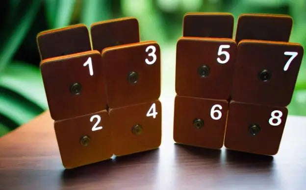Leather Scent Articles Multi Color 7 Units Board Working
