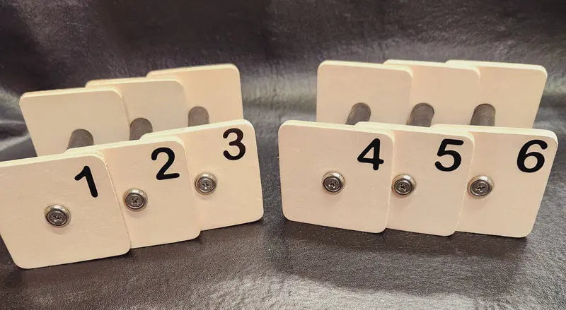 Leather Scent Articles Natural Color 6 Units Board Working