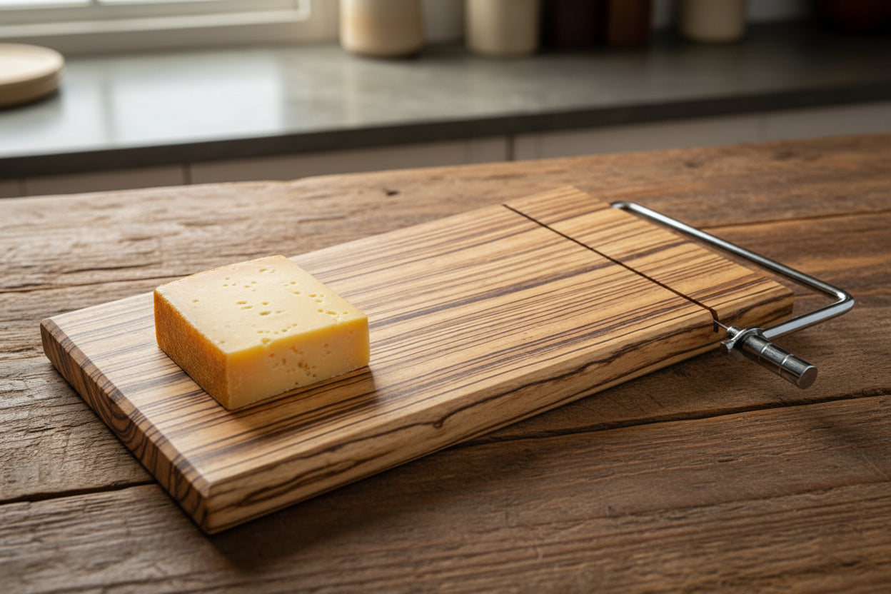 Large Zebrawood Cheese Slicer