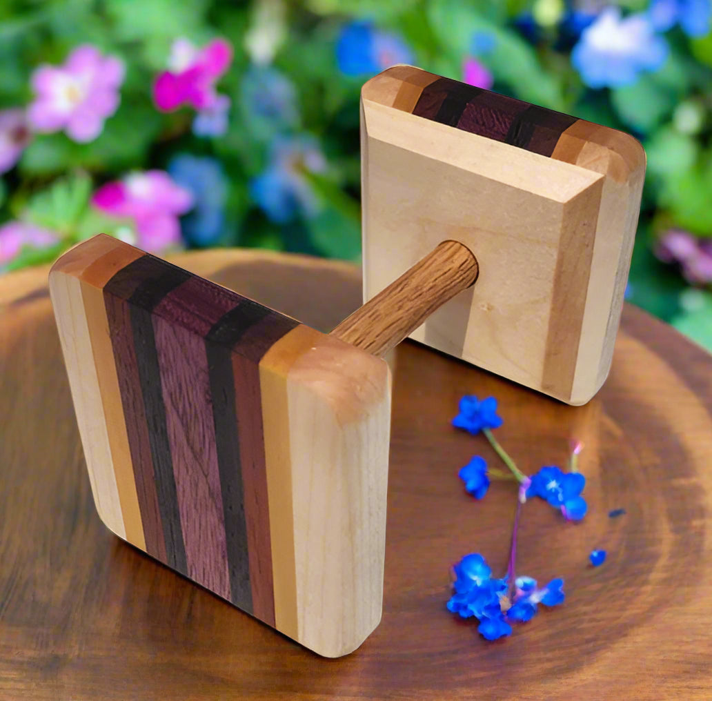 Custom Multi Wood Dumbbell