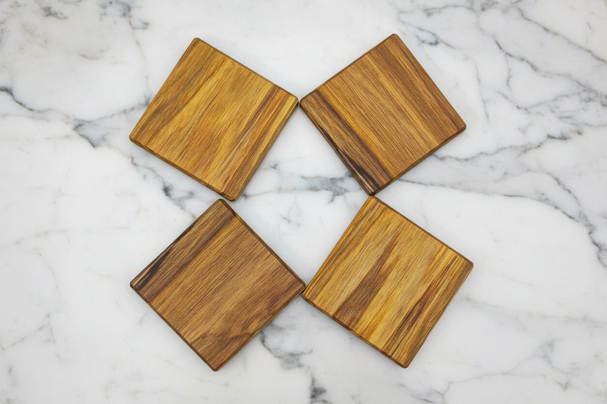 Canary Wood Coasters