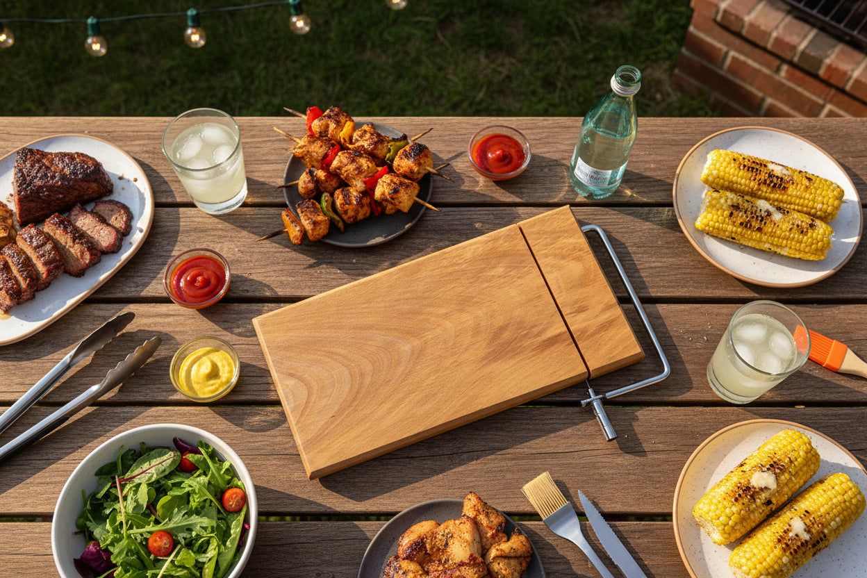 Large Beech Wood cheese slicer