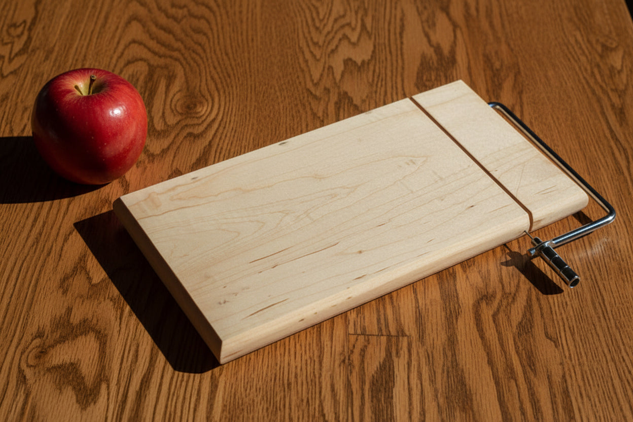 Large Curly Maple Cheese Slicer