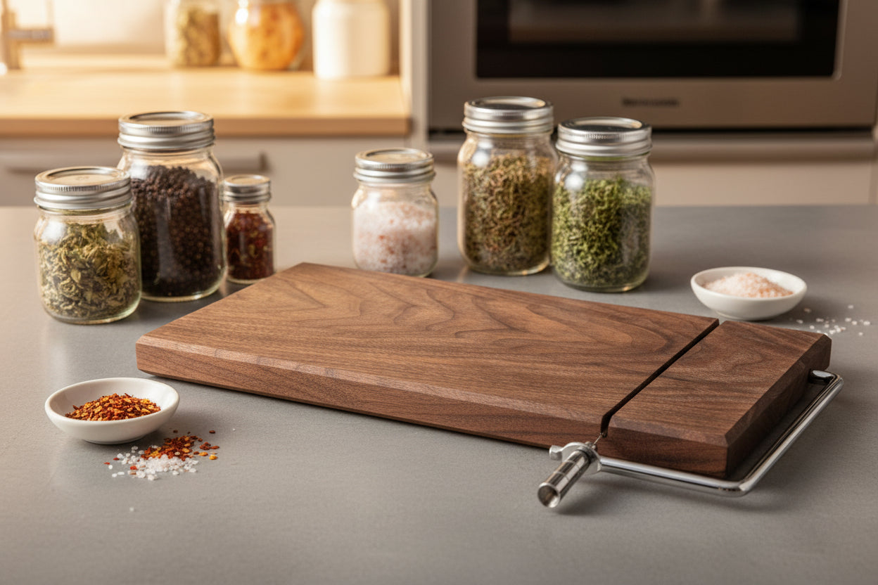 Walnut large cheese slicer