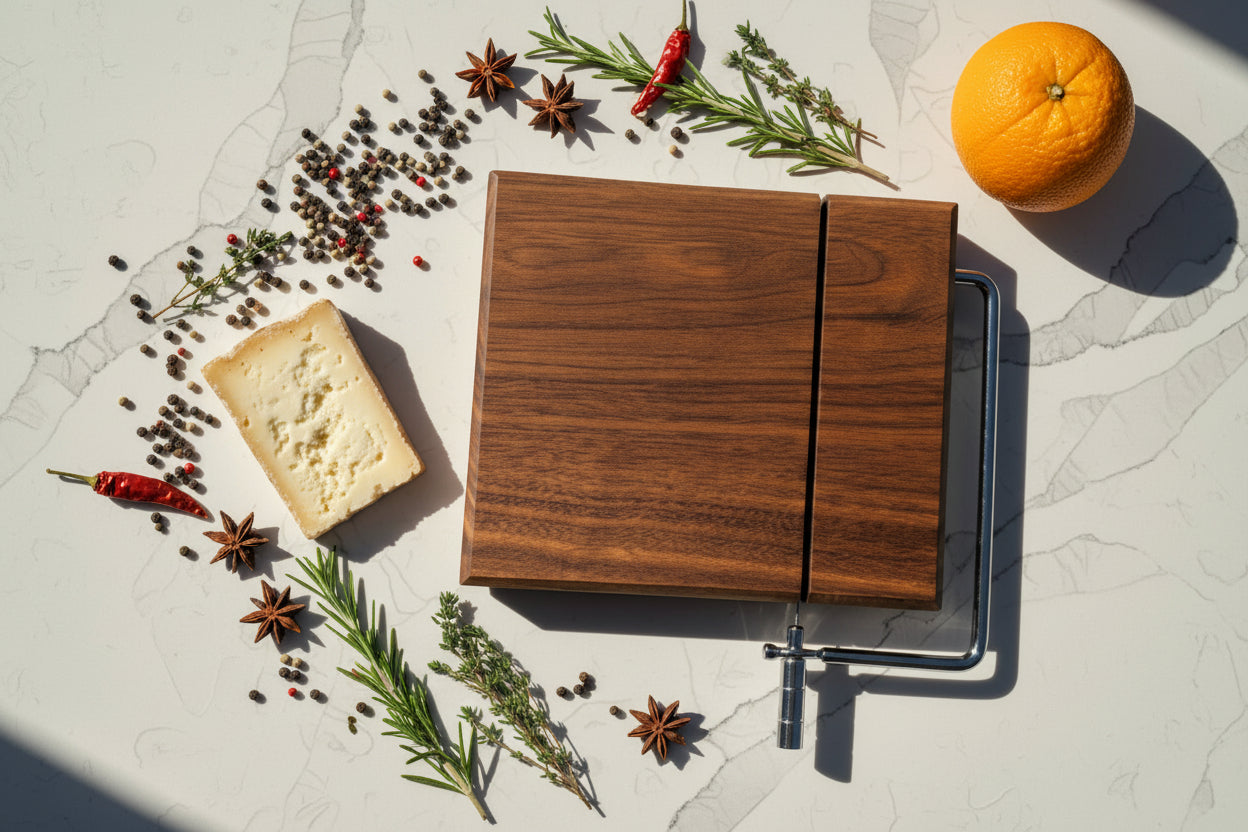 Small Walnut Cheese Slicer