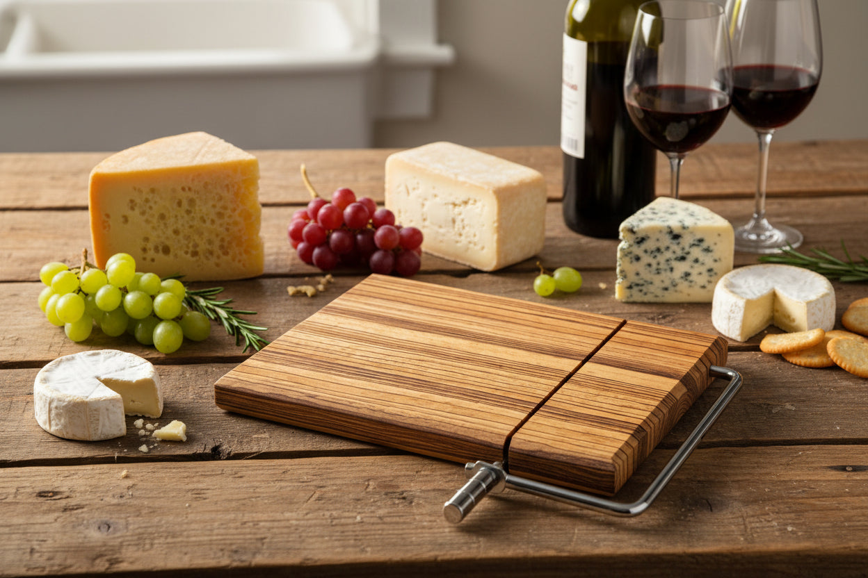 Small Zebra Wood cheese slicer