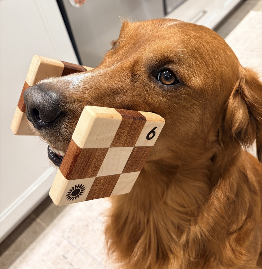Single Bar Scent Article 7 Units Checker Board Curly Maple and Mahogany Board Working