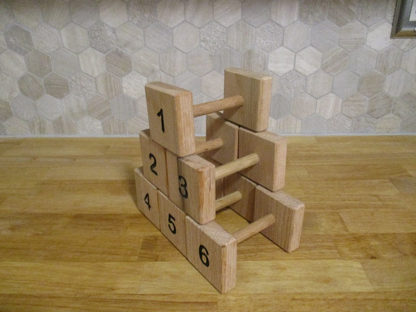 Single Bar Utility Dog Article - Red Oak SQUARE SHAPE 7 Unis